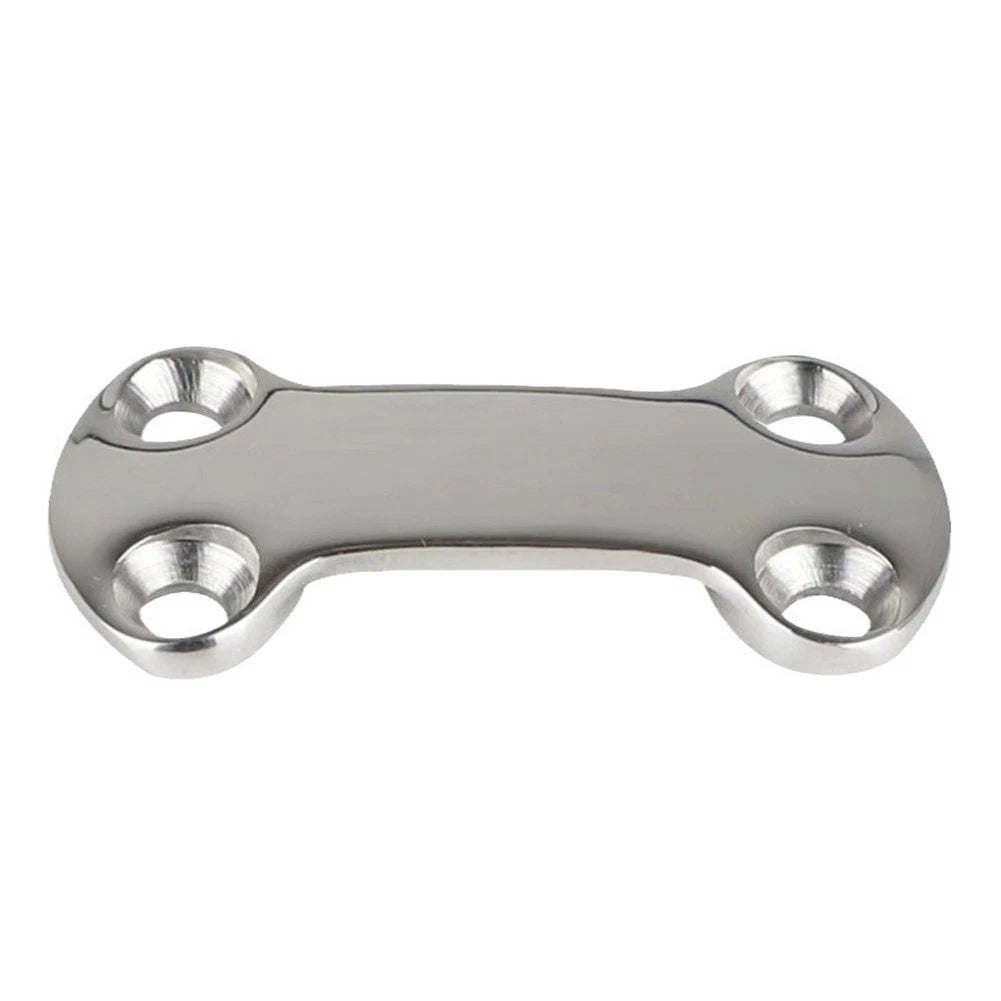 Set of 4 Stainless Steel Marine Pad Eye Plates for Sailing and Boating