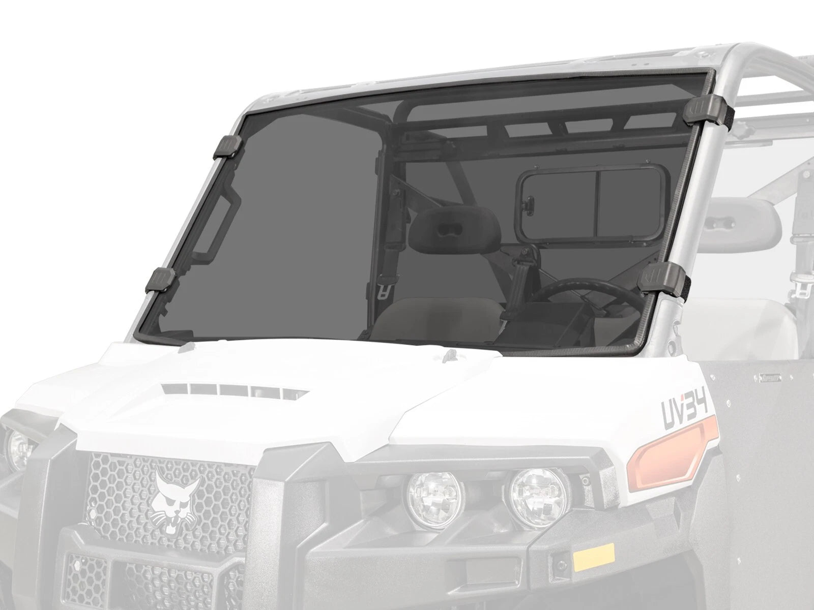 Scratch Resistant Dark Tint Windshield for Bobcat UV34 (2018–2023)