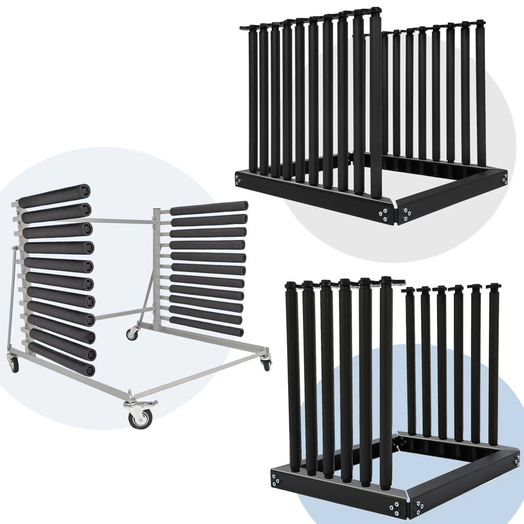 Steel Windshield Rack for Lite Auto Glass (5-10 Slot) with Rubber Pad