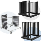 Steel Windshield Rack for Lite Auto Glass (5-10 Slot) with Rubber Pad