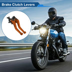Adjustable Short Brake Clutch Levers 1 Pair for Honda CBF600/SA (2010–2013) Orange
