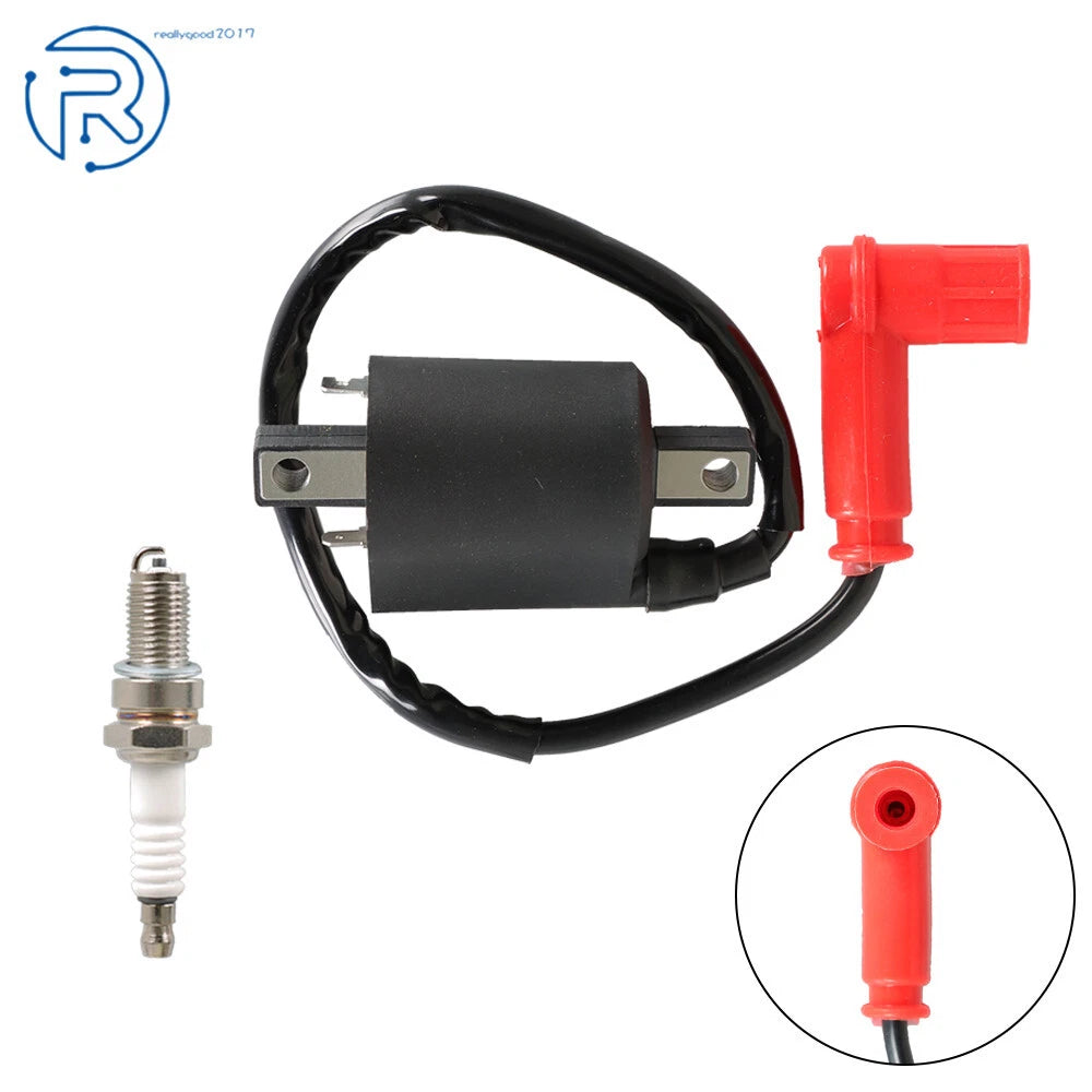 Ignition Coil & Spark Plug for Yamaha Gas Golf Cart G2 (1985–1991) G5 (1990–1995)