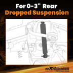 Rear Drop Shock Set for Chevrolet S10 GMC Sonoma RWD (1982-2004)