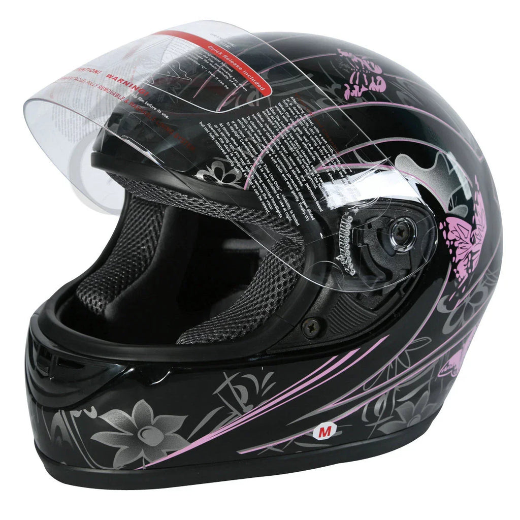 Full Face Helmet DOT Flip Up for Motorcycle Size S M L XL