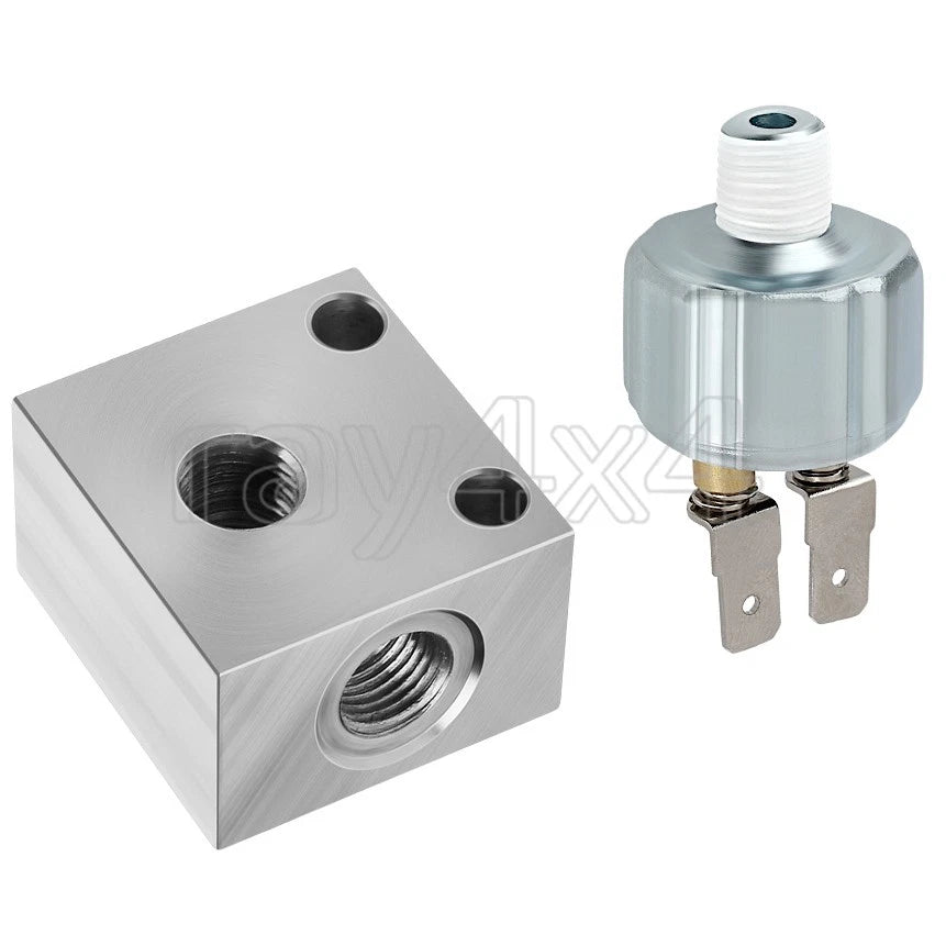 Brake Cross Fitting & Stoplight Pressure Switch for Polaris RZR 800 (2008–2009)