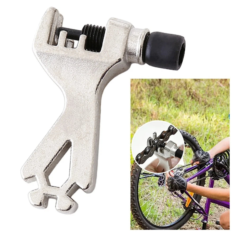 Bike Chain Repair Tool with Remover and Spoke Wrench for All Bikes