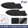Car Front Door Armrest Covers for Honda Civic Sedan (2006-2011) - 1 Pair