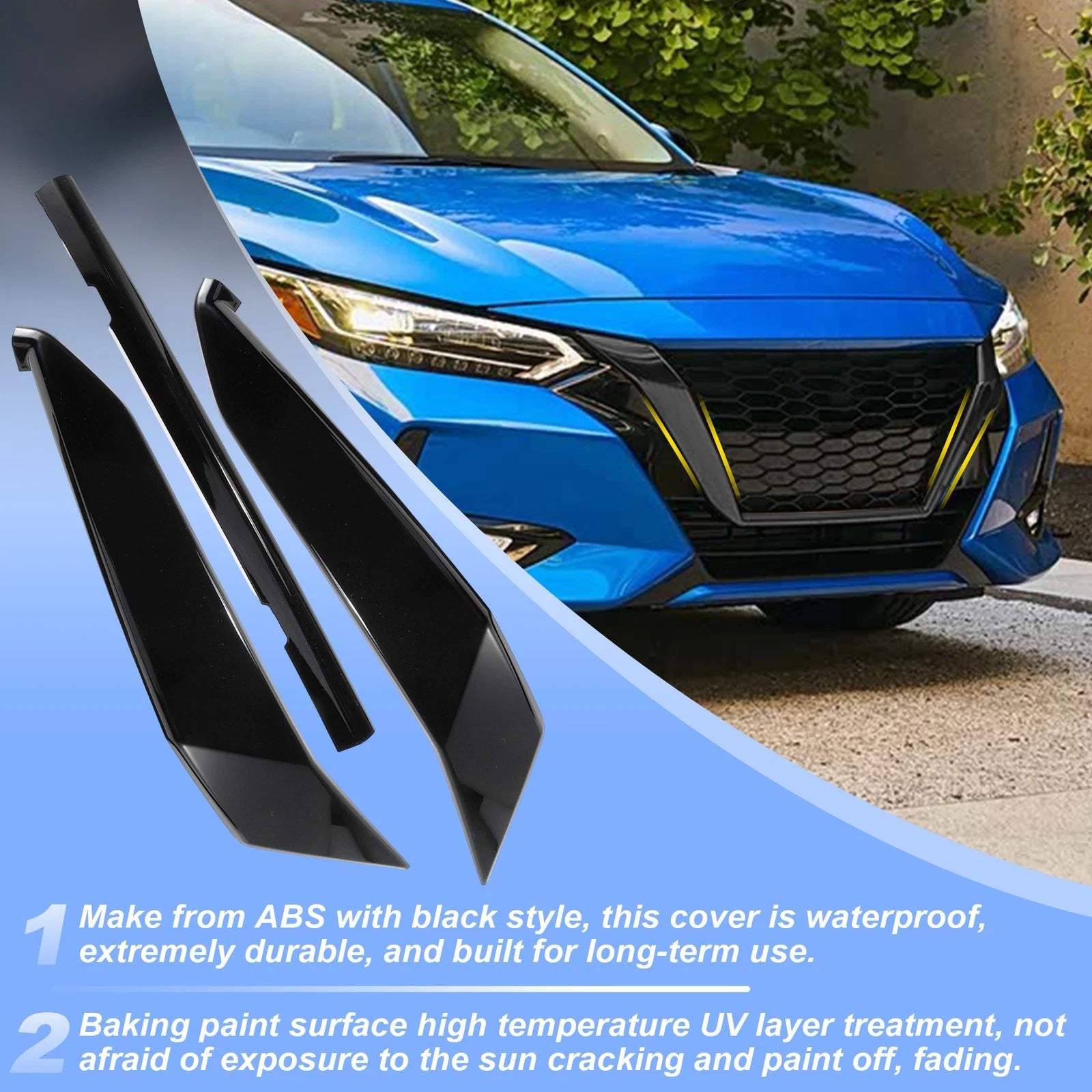 Set of 1 Front Grill Trim Cover for Nissan Sentra (2020–2023)
