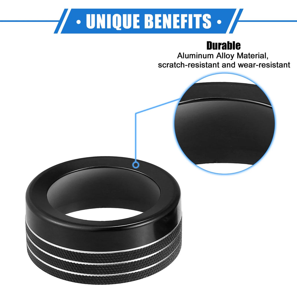 5pcs AC Climate Control Knob Ring for Chrysler 300, Dodge Challenger (2005–2023)