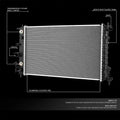 Aluminum Core Radiator DPI 2605 for Saturn L100 L200 L300 LS LS1 LW1 (2001–2003)