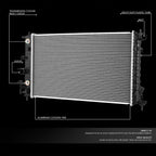 Aluminum Core Radiator DPI 2605 for Saturn L100 L200 L300 LS LS1 LW1 (2001–2003)