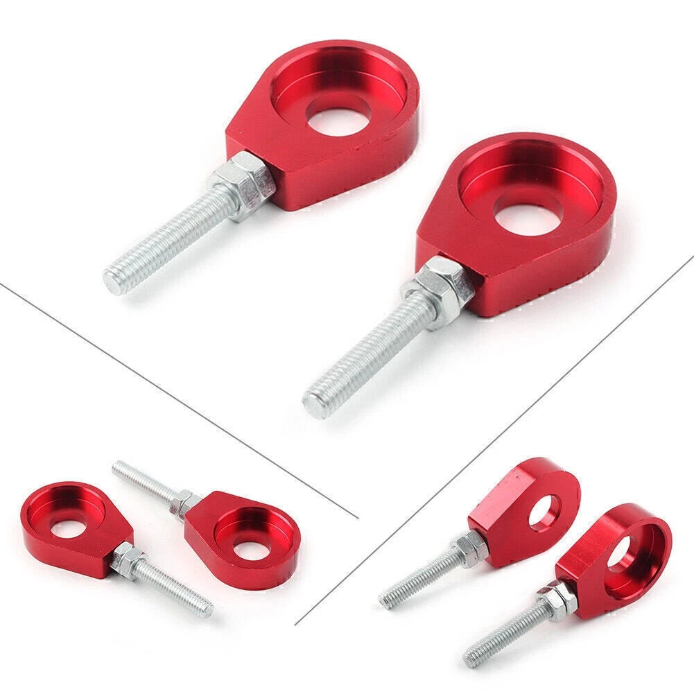 Set of 2 Chain Adjuster Block Tensioners for Pit Quad Dirt Bike ATV CRF50