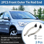 2X Front Outer Tie Rod End Links for Acura CL TL (No. ES3491/ES3490/53540S84A01)