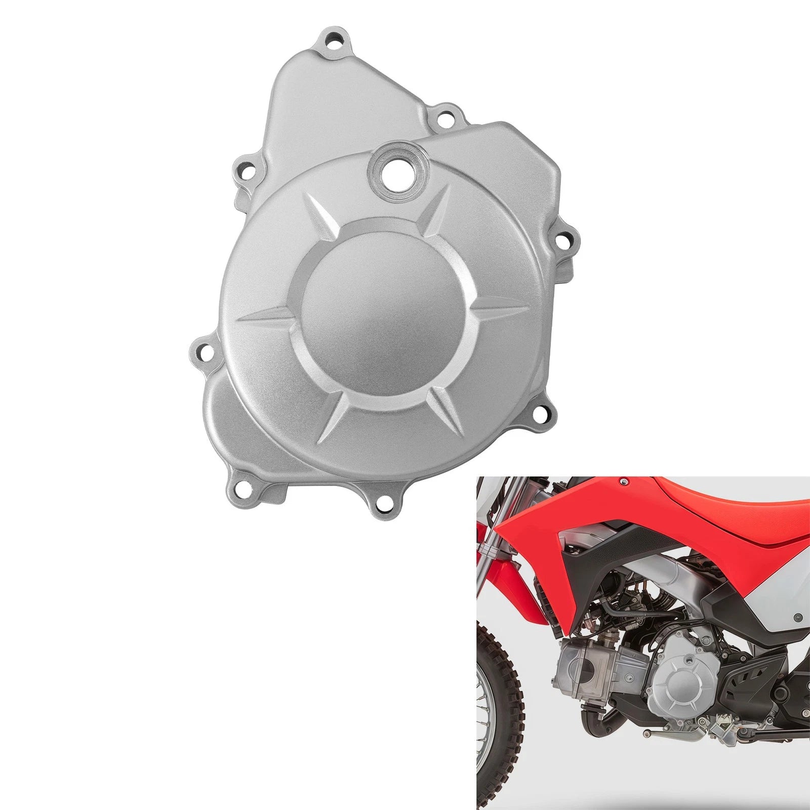 Left Crankcase Cover for Honda CRF110F (2013–2025) 11341-KWV-000