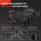 Ignition Coil & Iridium Spark Plugs Set for Chevy Pontiac