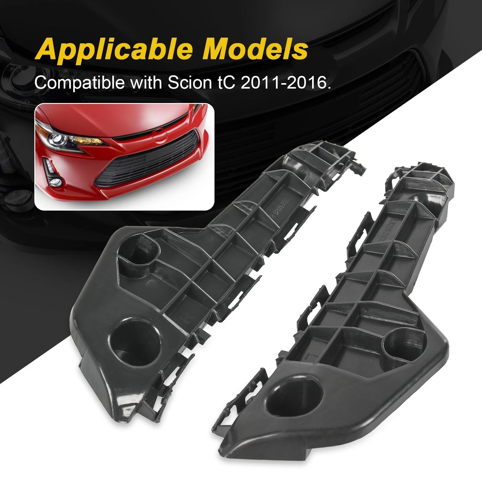 Set of 2 Front Bumper Supports for Scion tC (2011-2016)