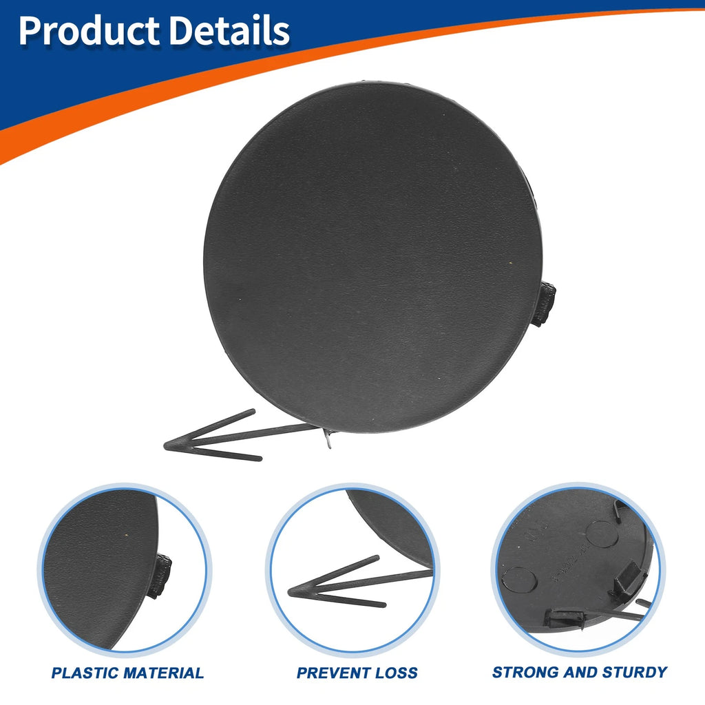 Rear Car Bumper Tow Hook Cover for Nissan Qashqai J10 (2007–2013) No.85071BR00A Unpainted
