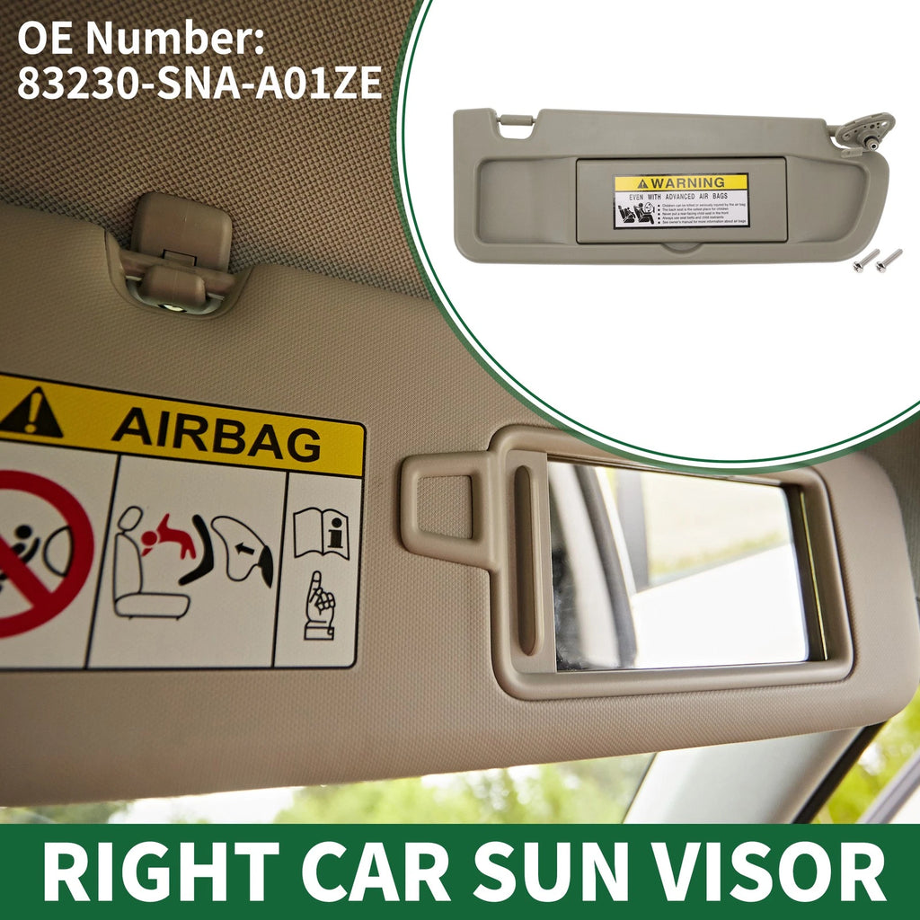 Right Sun Visor for Honda Civic (2009–2011) with Mirror No. 83230-SNA-A01ZE