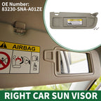 Right Sun Visor for Honda Civic (2009–2011) with Mirror No. 83230-SNA-A01ZE