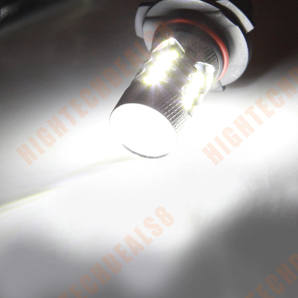 Set of 4 9005 9006 HB3 HB4 15 SMD White Headlight Bulbs for