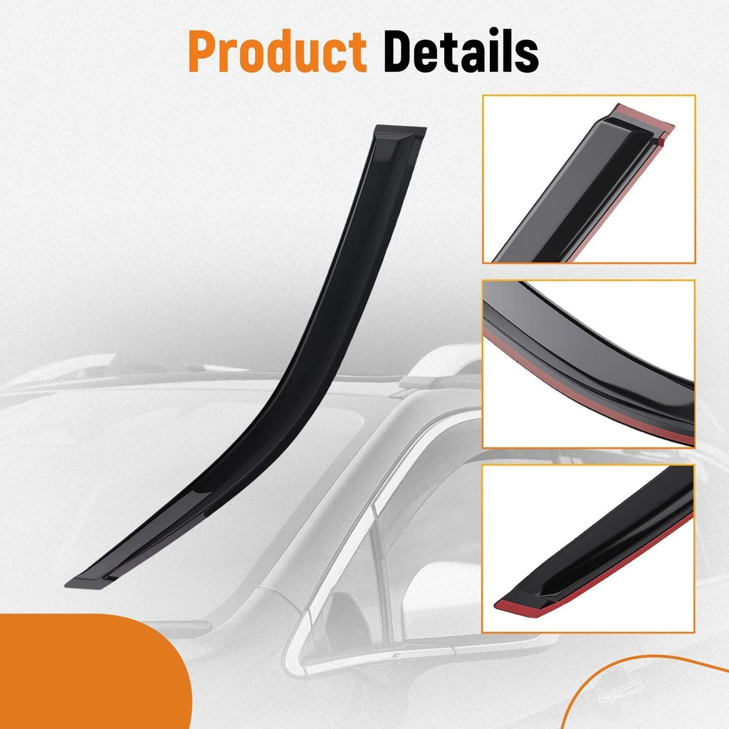 Rain Guard Vent Window Visor for Toyota 4Runner (2003-2009) Acrylic