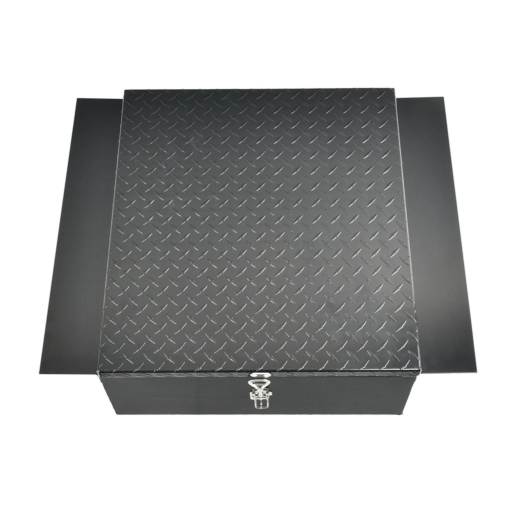 Diamond Tread Aluminum In-Frame Tool Box for Trucks (22"x24"x9")