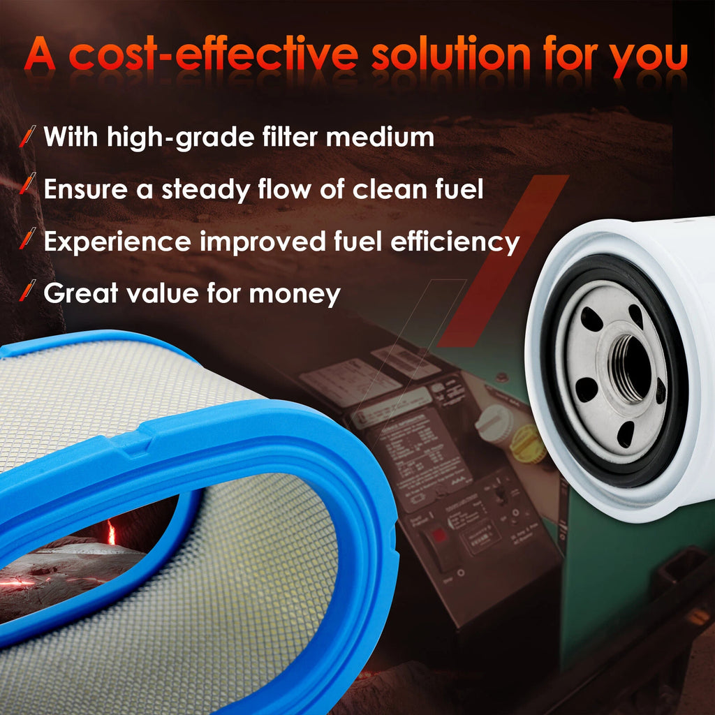 Air Oil Fuel Filter Kit for Fleetguard Onan Cummins (HDKAH, HDKAJ, HDCAA)