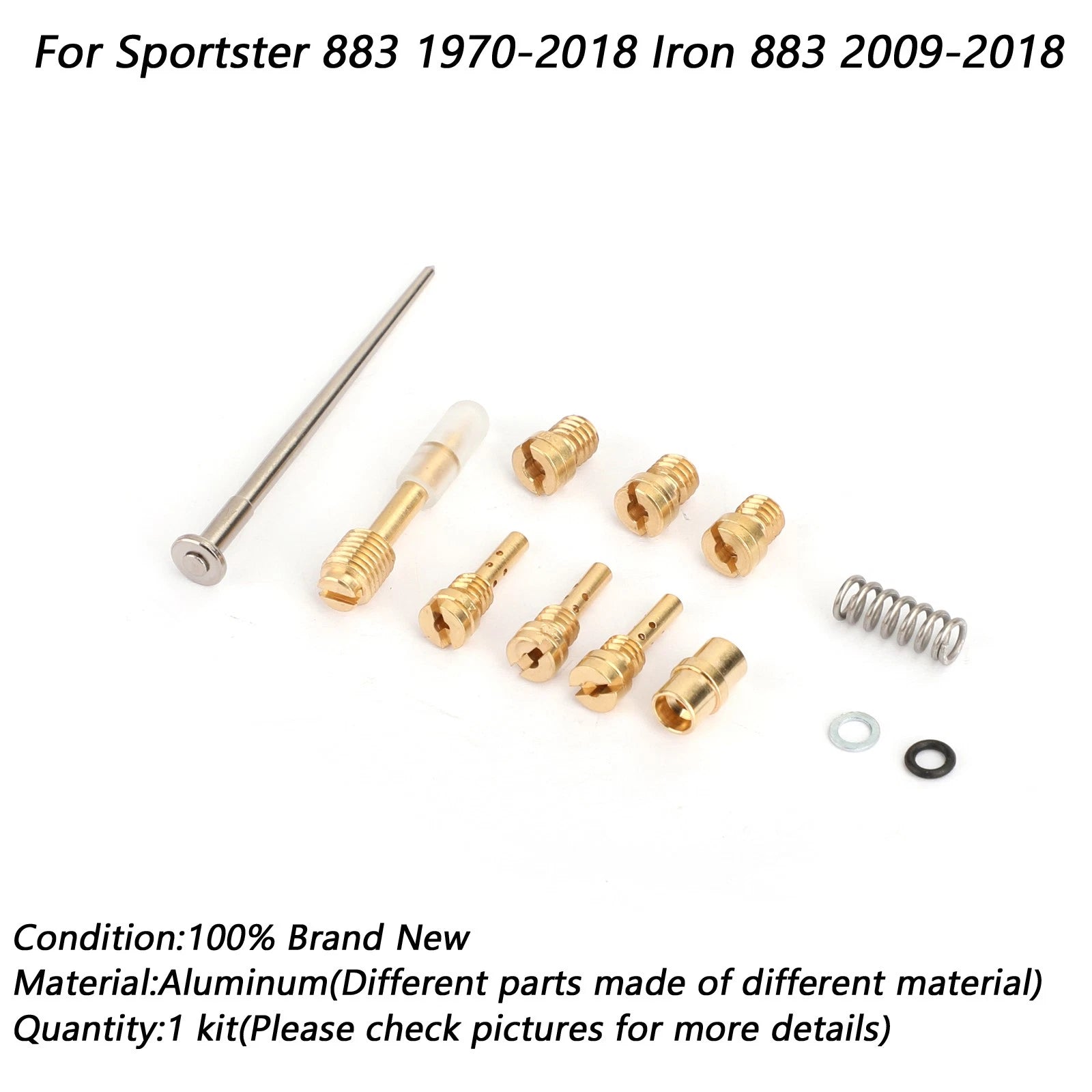Carburetor Repair Rebuild Kit for Harley Sportster Iron 883 XLH883 XL883 (2004–2023)