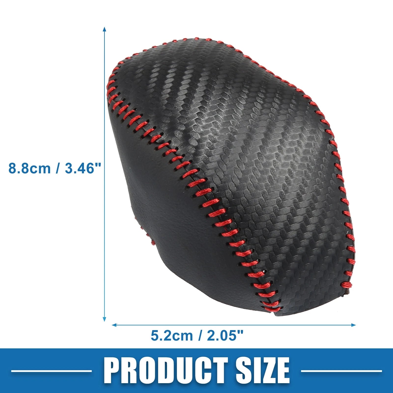 Gear Shifting Knob Cover Trim for Toyota Highlander (2020–2023) Black Red