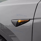 Matte Carbon Fiber Style Side Fender Camera Vent Covers for Tesla Model 3 (2021–2024)