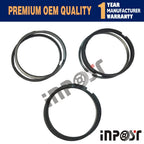 Set of 3 Piston Rings STD for Yanmar 3T72HL (72mm)