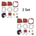 Set of 2 Carburetor Gasket Kits for Johnson Evinrude (438996, 436852)