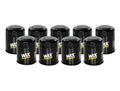 Set of 9 Engine Oil Filters for Chevy, Lexus, Pontiac, Suzuki, Toyota L4