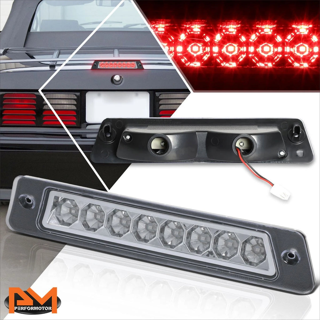LED 3rd Tail Brake Light Chrome for Ford Mustang LX Hatchback (1987–1993)
