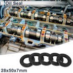 Set of 5 Oil Seal Rotary Shaft Seals 28x50x7mm Nitrile Rubber