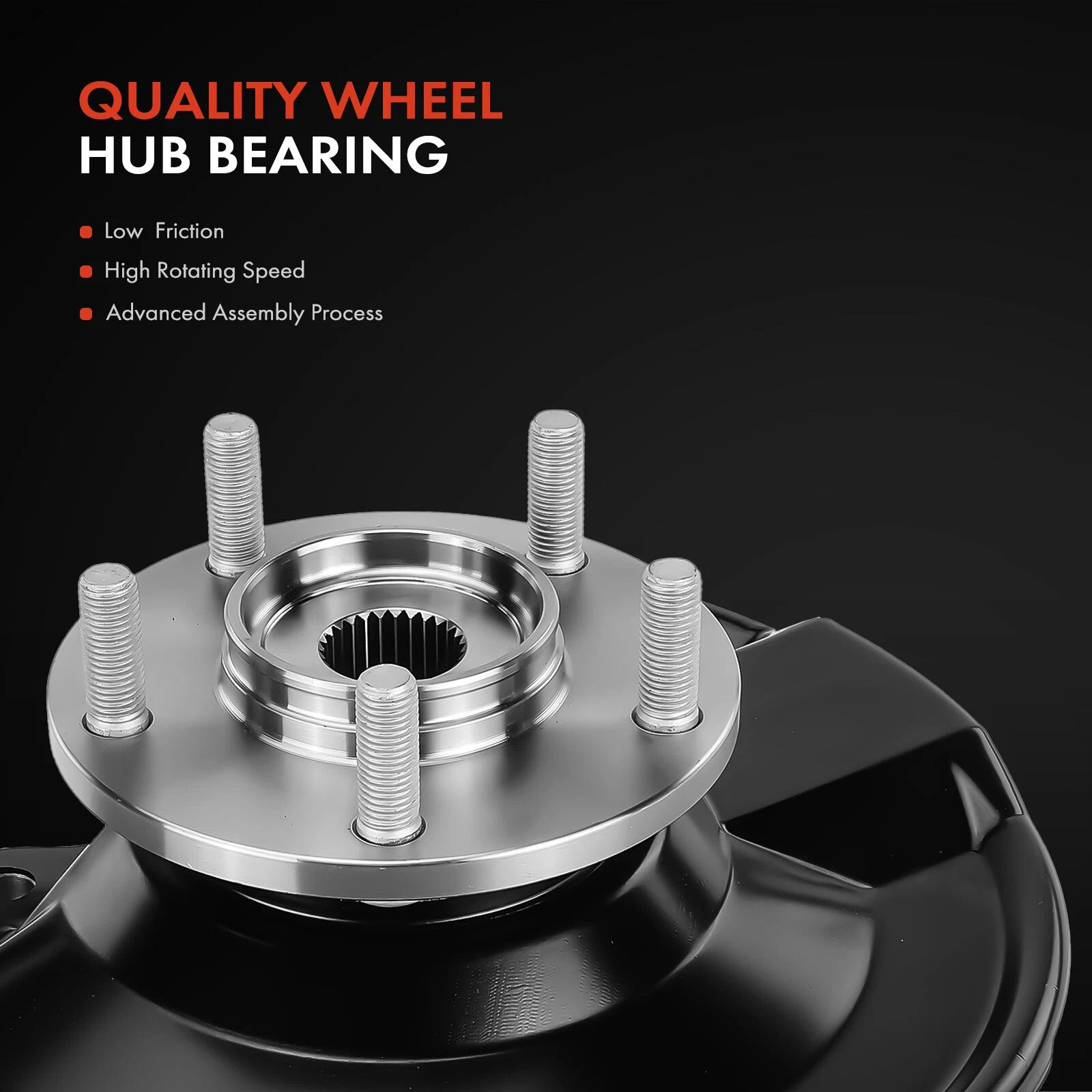 Front Right Steering Knuckle & Hub Bearing for Mitsubishi Outlander (2003–2023)
