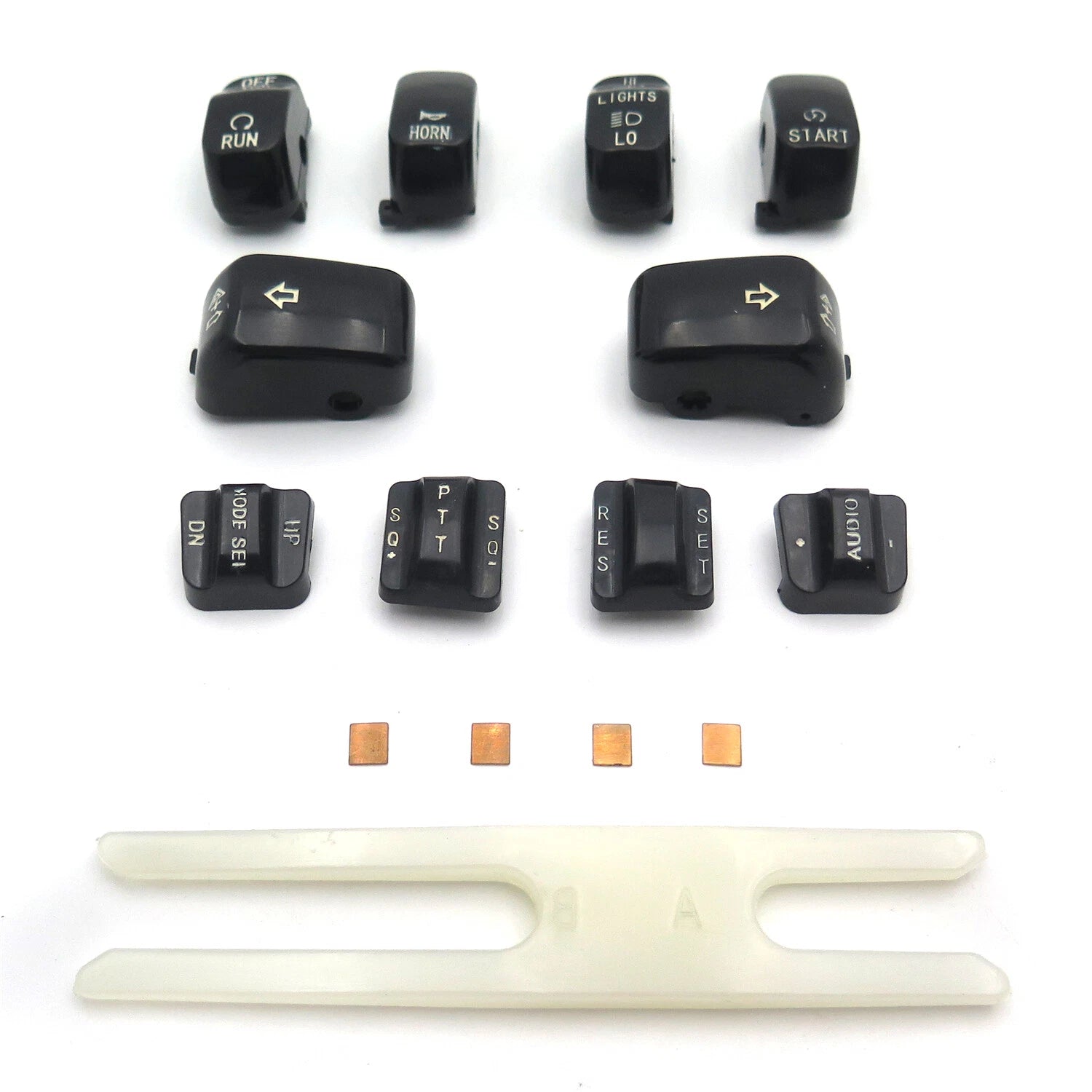 Hand Control Switch Housing Button Cap Cover for Harley Softail Dyna FLHTC