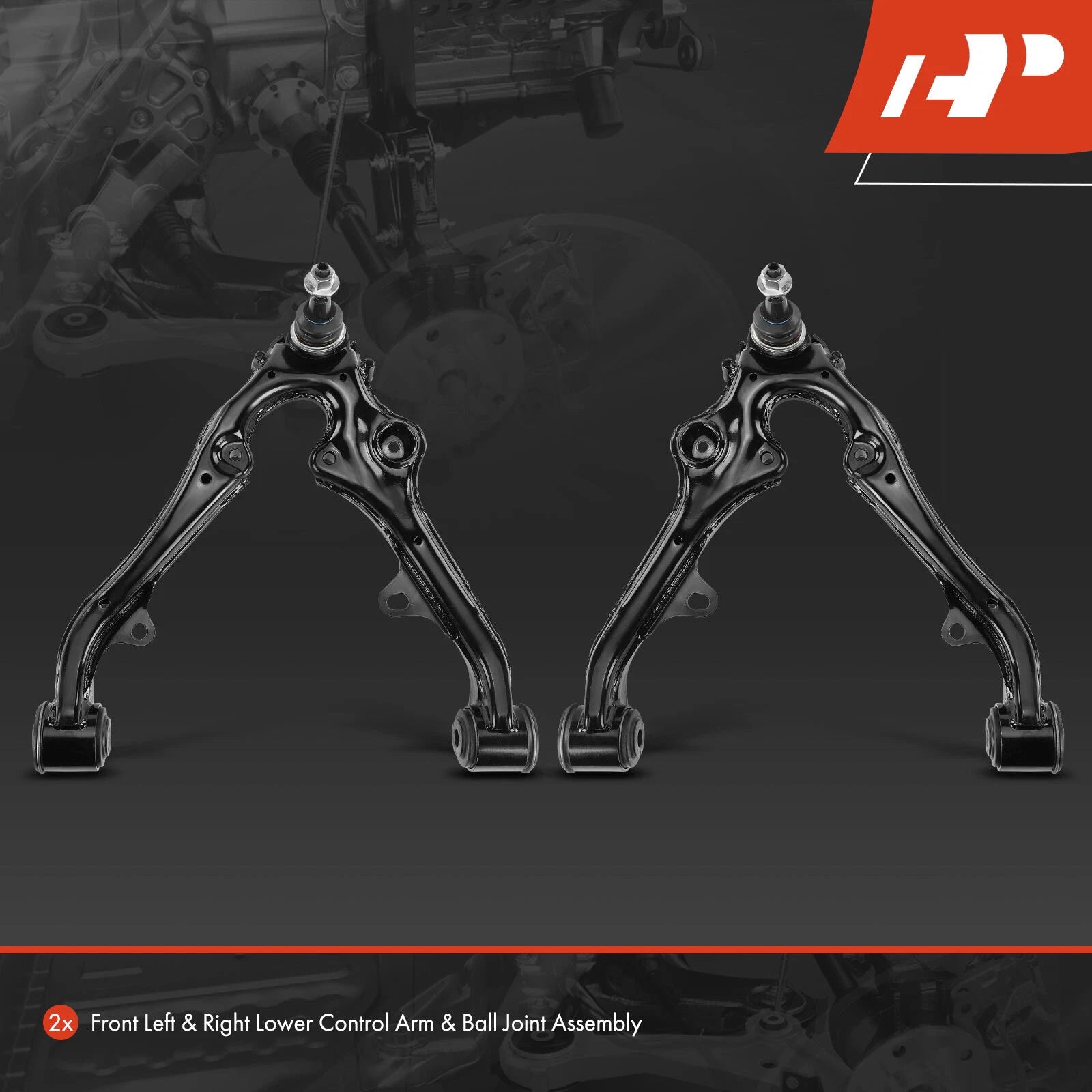 2X Front Lower Control Arm & Ball Joint for Chevy Silverado 1500 (2007-2018)