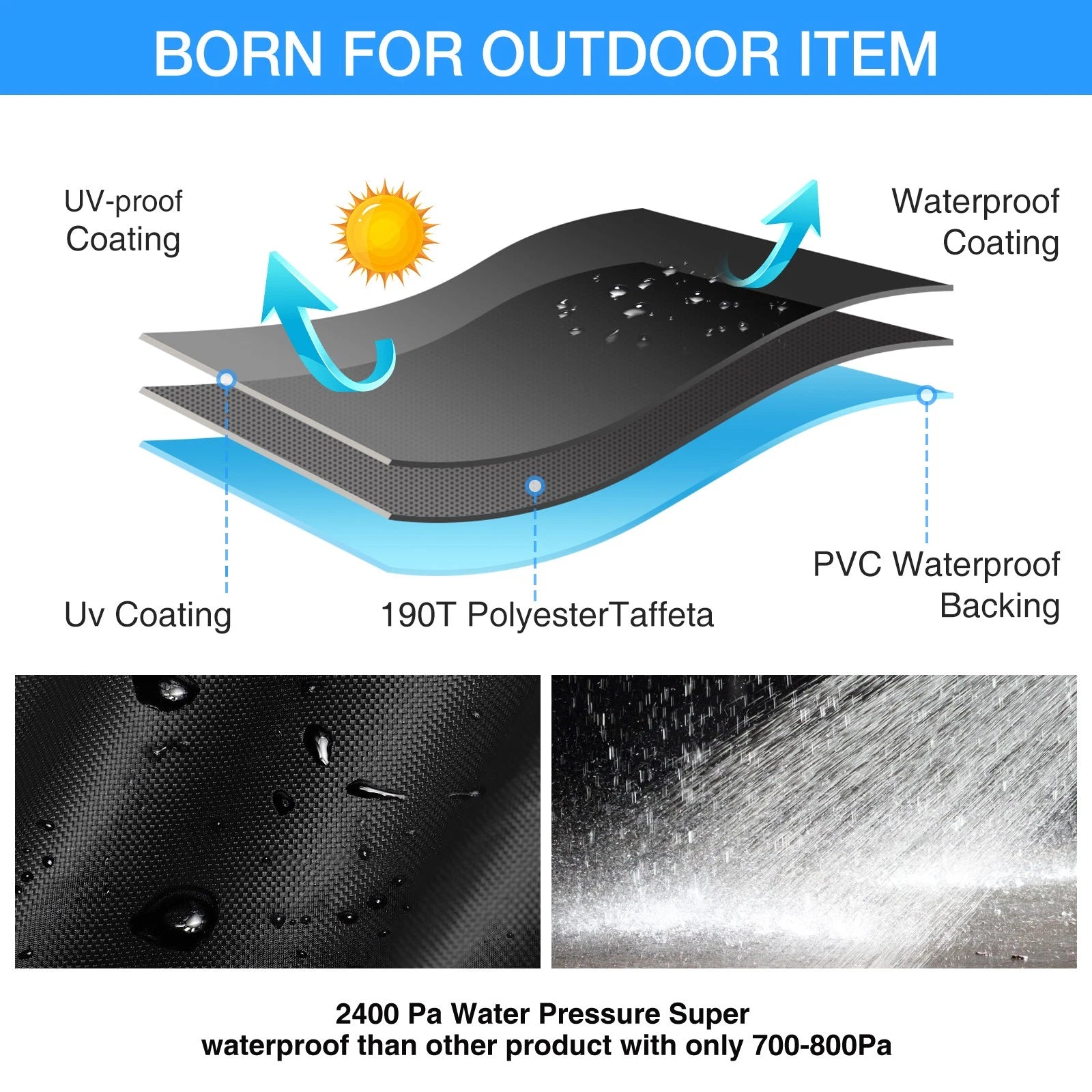 Motorcycle Cover for Honda Goldwing GL1800 GL1500 GL1200 GL1100 (Waterproof)