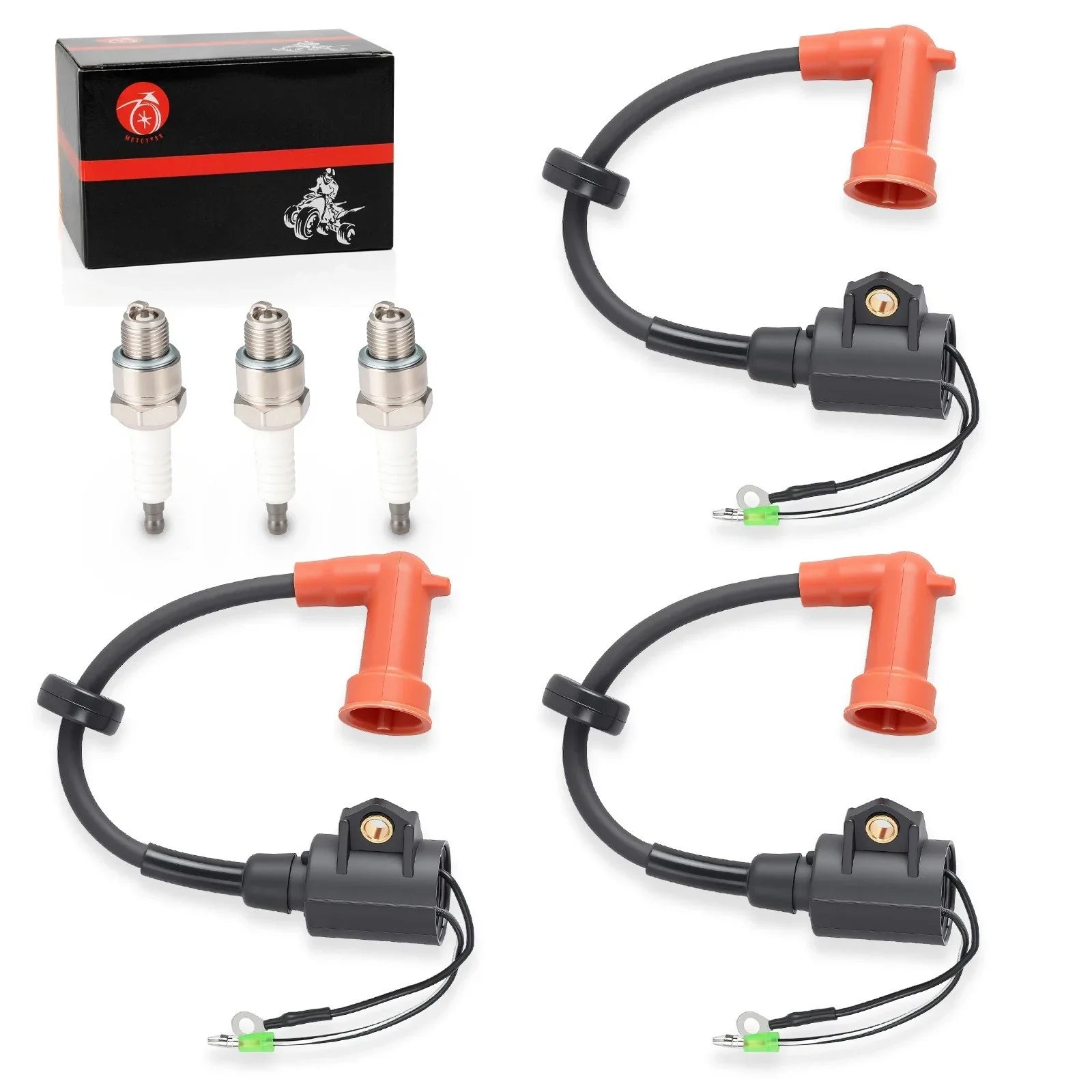 2x Ignition coil Spark Plug for Yamaha 2Stroke 150hp
