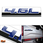 Set of 2 Polished Metal 3D Decals for Ford Mustang (1996–2010)