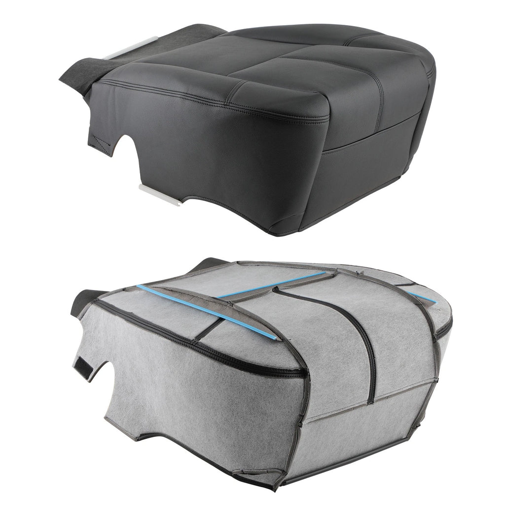 Set of 2 Leather Seat Covers for Chevrolet Avalanche Tahoe (2007–2013) Black