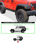 Off-Road Side Armor for Jeep Wrangler JK (2007-2018)