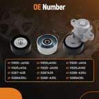 3PCS Belt Tensioner Pulley and Belt for Nissan Altima Maxima Murano (2006–2014)