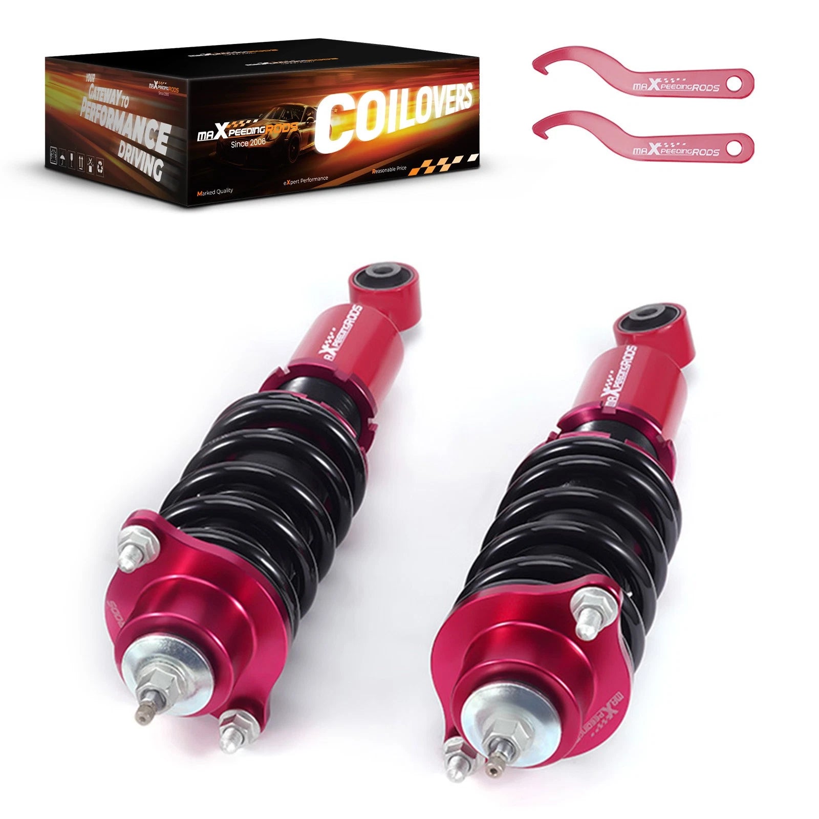 2Pcs Rear Coilovers Lowering Kit for Mitsubishi Lancer (2008–2016)
