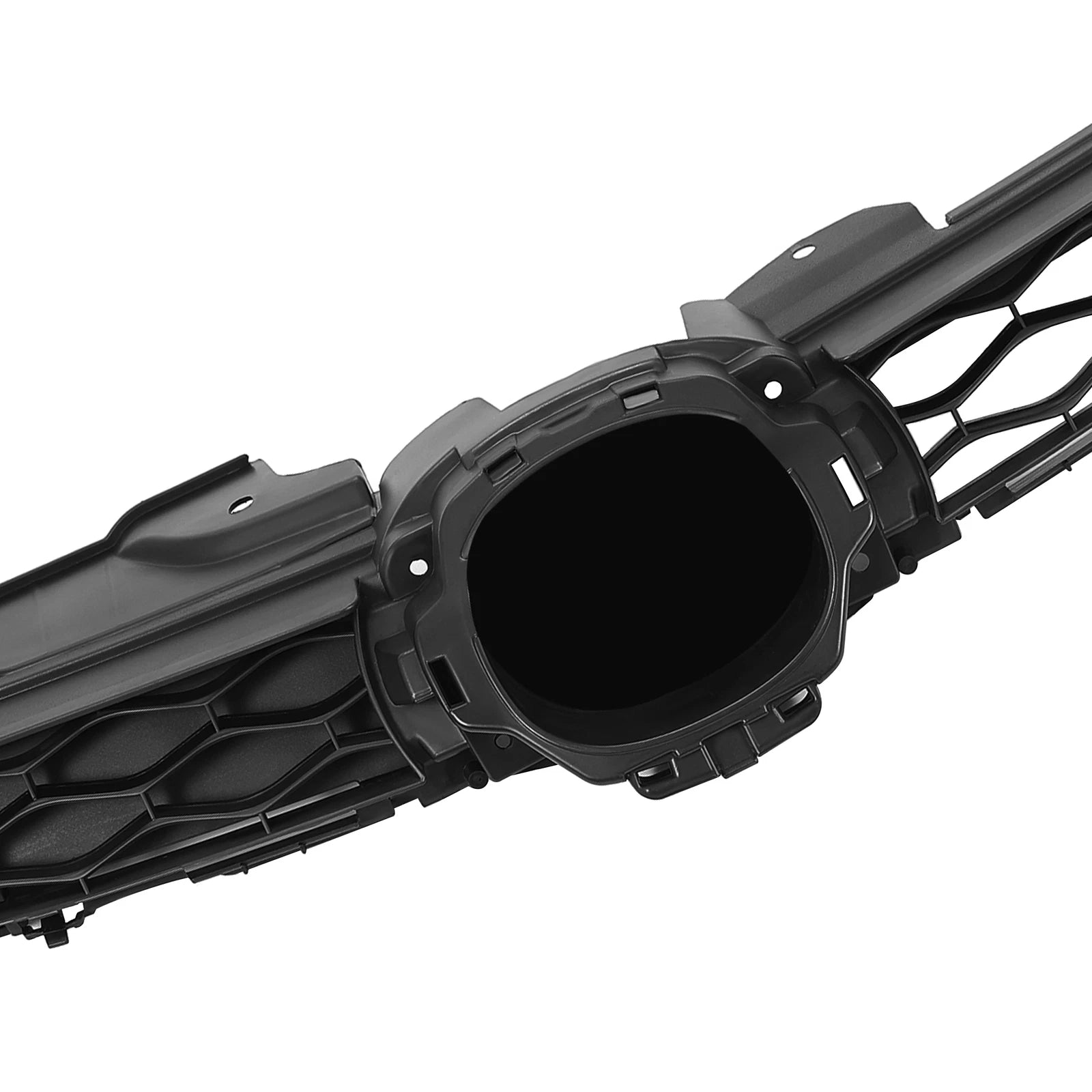 Front Bumper Upper+Lower Grille for Mazda CX-7 (2010–2012) - Black/Chrome