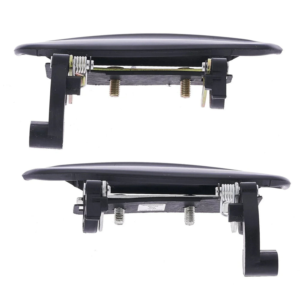 4pc Front Rear Left & Right Outer Door Handle Black for Kia Rio (2002–2005)