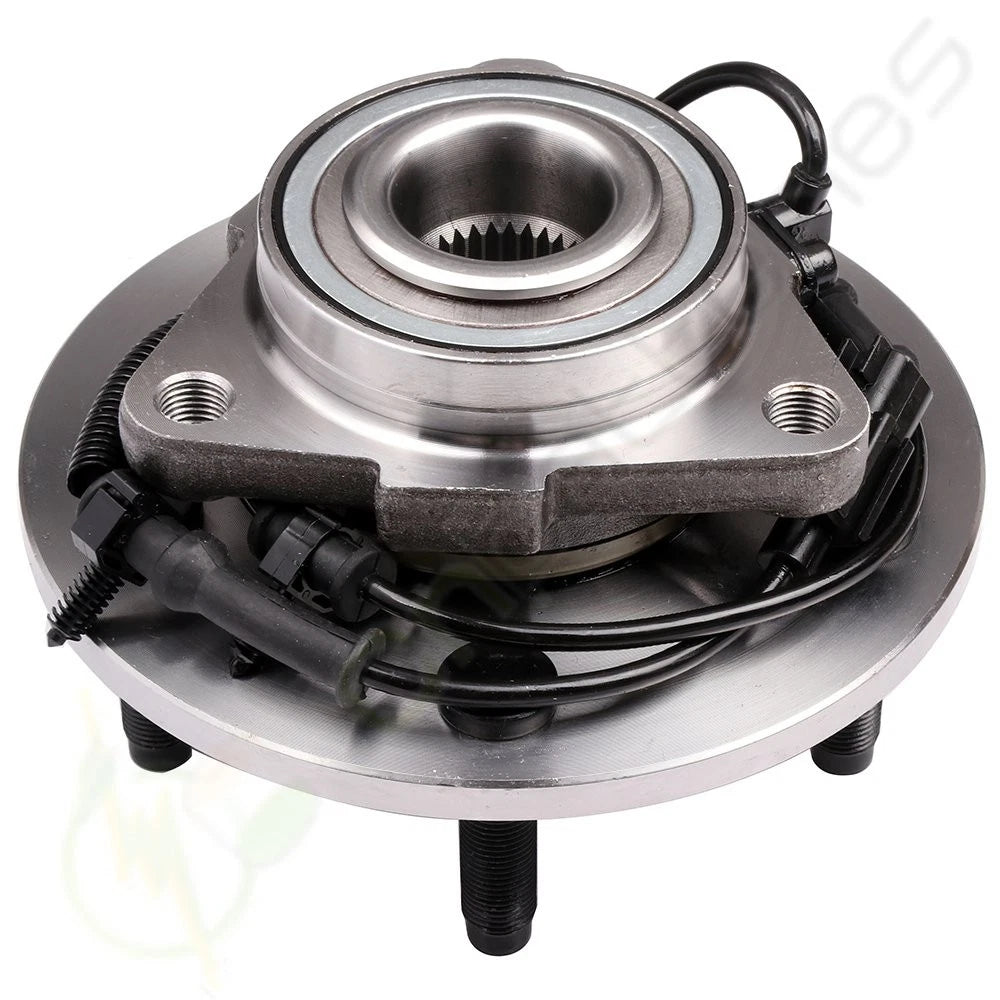 2X Wheel Hub & Bearings + 2 Outer Tie Rods Kit for Dodge Ram 1500 (2009–2010)