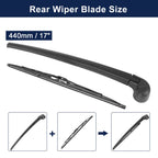 Set of 2 Rear Windshield Wiper Blade Arms for Audi Q7 (2007–2015) 460mm