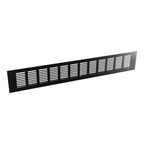 Black Alloy Rectangular Air Vent Grille for Cabinets/Wardrobes